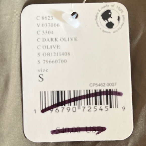 NEW FREE PEOPLE - Athletic Shorts with Built In Underwear in Dark Green Size S - Picture 6 of 6